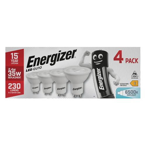 Energizer 4pk 4.9W LED GU10 Bulb Daylight