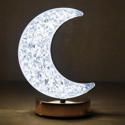 LED Moon Desk Touch Lamp – USB Rechargeable with 3 Colour Modes