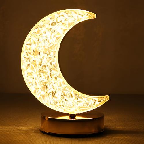 LED Moon Desk Touch Lamp – USB Rechargeable with 3 Colour Modes