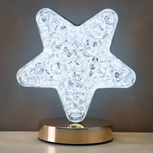 LED Star Desk Touch Lamp – USB Rechargeable with 3 Colour Modes