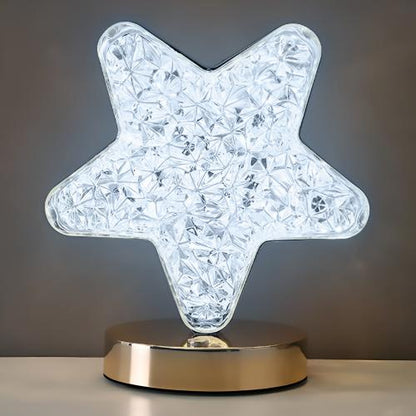 LED Star Desk Touch Lamp – USB Rechargeable with 3 Colour Modes
