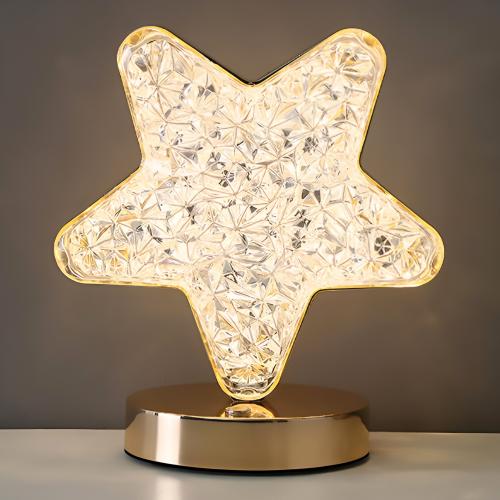LED Star Desk Touch Lamp – USB Rechargeable with 3 Colour Modes