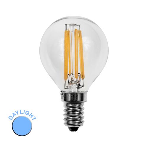 4W LED Filament SES Daylight Golf Bulb – Bright Natural Illumination