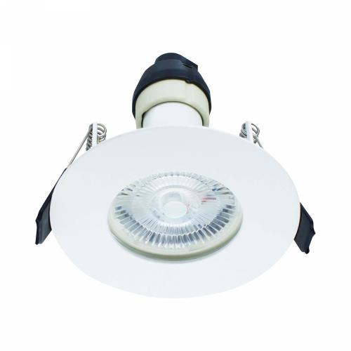 Integral White Fire Rated GU10 Downlight – Ultra-Thin Bezel with IP65 Protection