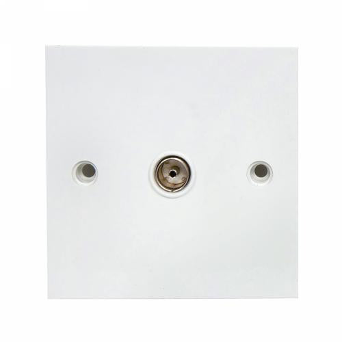 Flush Mount Single Coaxial Outlet – Clean & Reliable Signal Connection