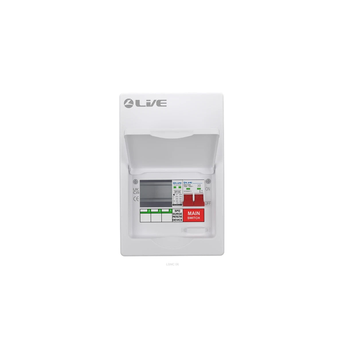 live electrical consumerunit consumer unit 