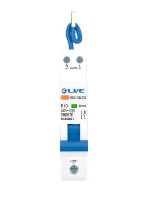 Live Electrical 10A Type A Mini RCBO 30mA 6kA