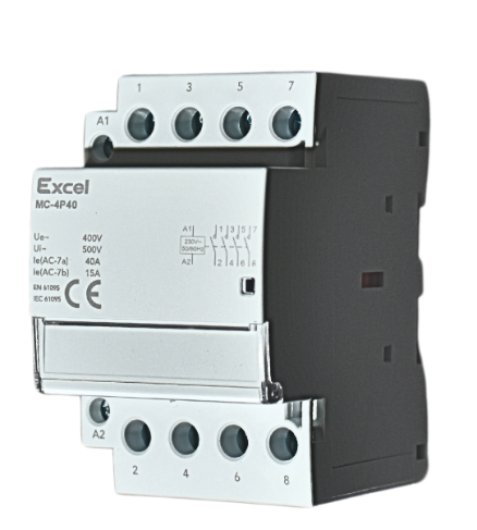 Modular Contactor 4 Pole 40A – High Capacity Multi-Circuit Control Unit