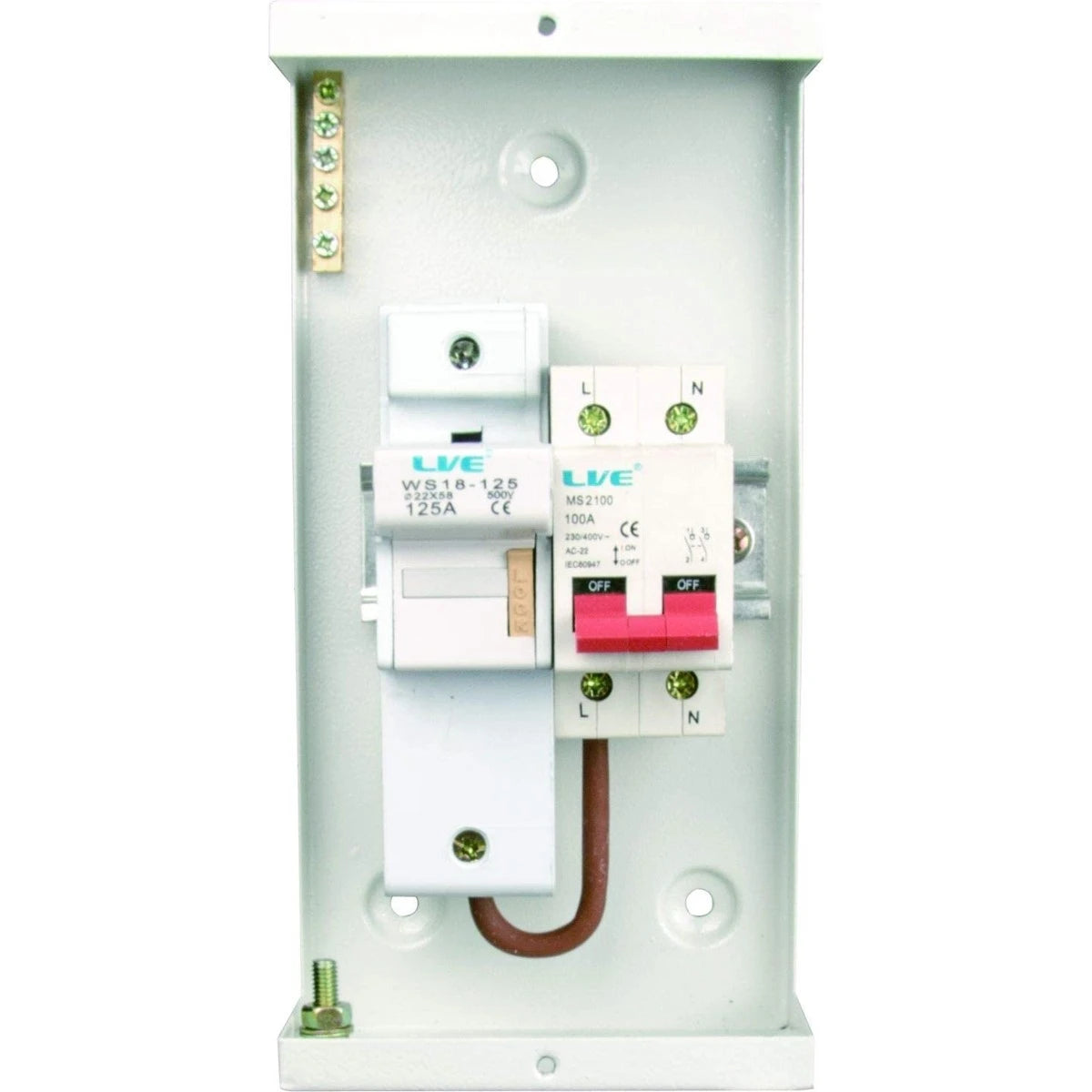 Live MCFS100/3F Fused Switch 125A Single Phase & Neutral