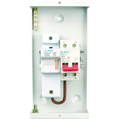 Live MCFS100/3F Fused Switch 125A Single Phase & Neutral