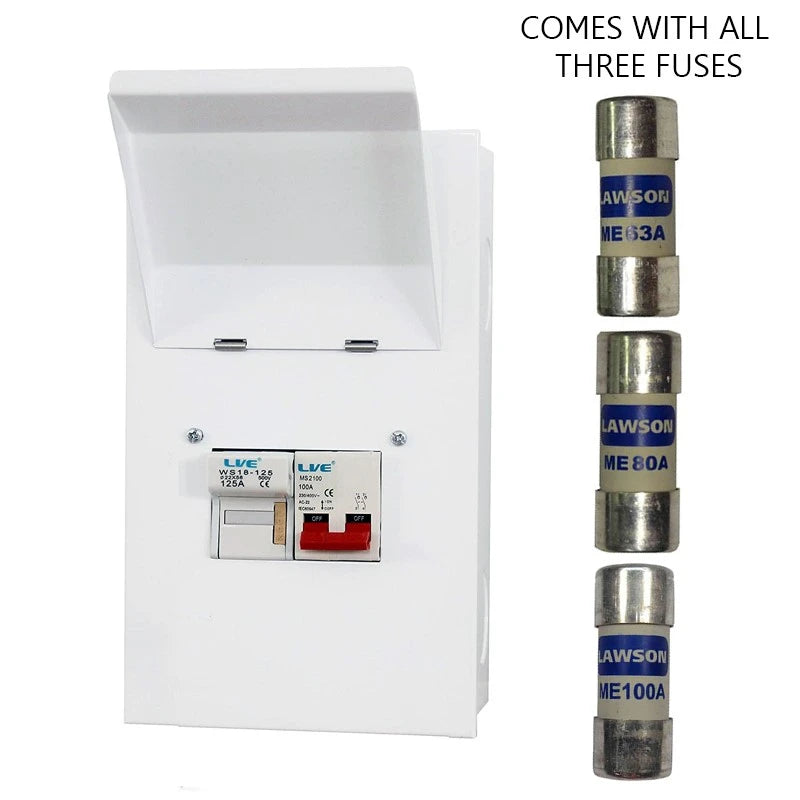 Live MCFS100/3F Fused Switch 125A Single Phase & Neutral
