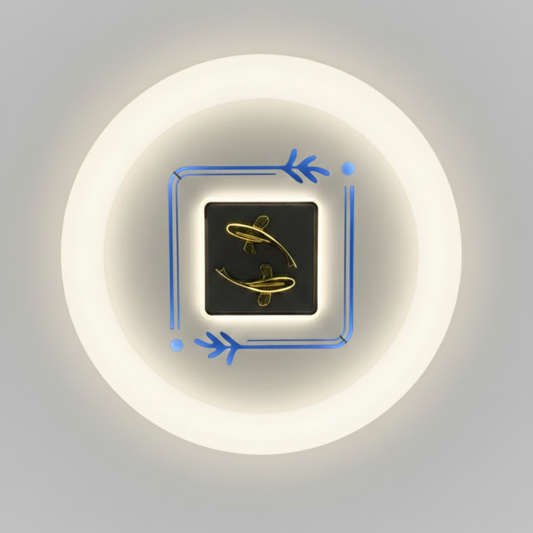 GOLDEN FORTUNE LED Ceiling Light – Modern Circular Ceiling Light with 3 Colour CCT