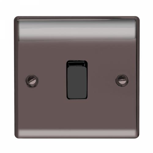 1 Gang 2 Way Switch Black Nickel – Modern Elegance for Every Space