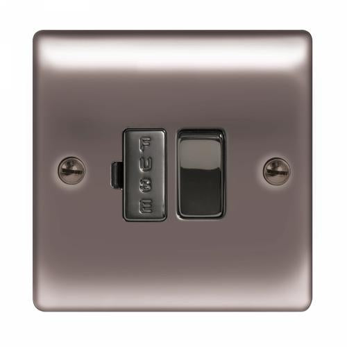 13A Switched Fused Spur Black Nickel – Modern Power Control Solution