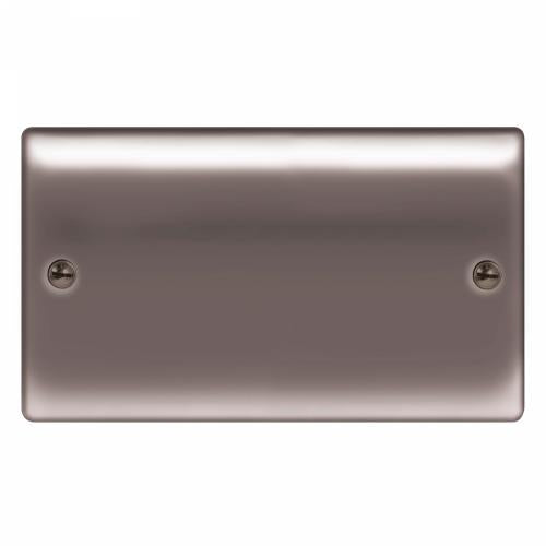 2 Gang Blank Plate Black Nickel – Modern Minimal Wall Cover
