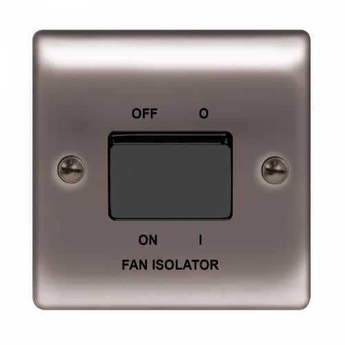 1 Gang 3 Pole Fan Isolator Switch Black Nickel – Safe Fan Control Solution