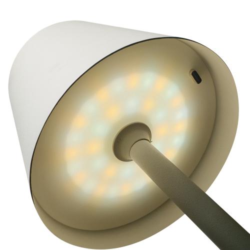 2W White Rechargeable Desk Lamp – Dimmable with 3 Colour Modes