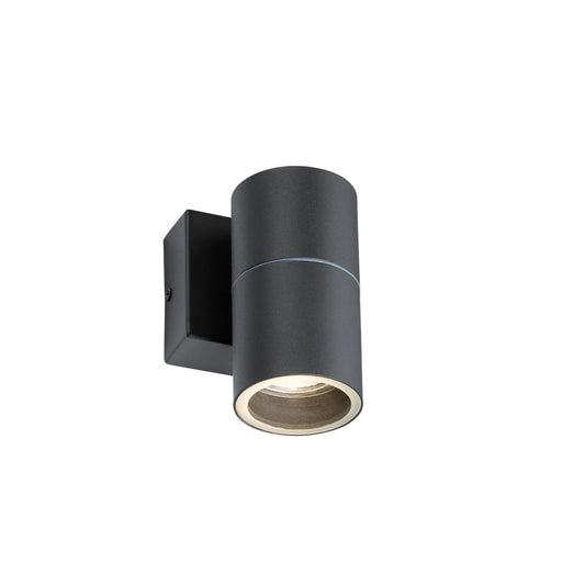 Knightsbridge OWALL01A Single GU10 Wall Light Anthracite