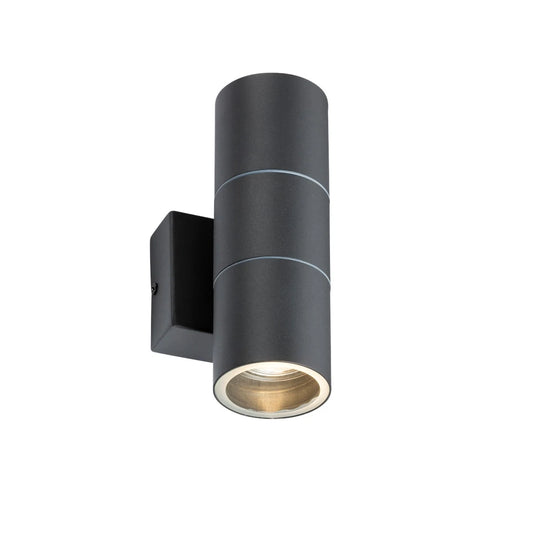 Knightsbridge OWALL02A Up & Down GU10 Wall Light Anthracite