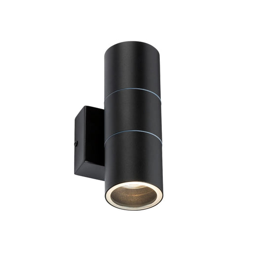 Knightsbridge OWALL02BK Up & Down GU10 Wall Light Black