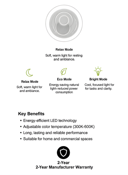 Orbit Modern LED Ceiling Light – 3 Colour CCT