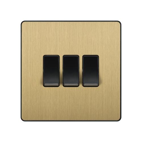 Three Switches, One Elegant Plate – Maximum Control in Minimal Space