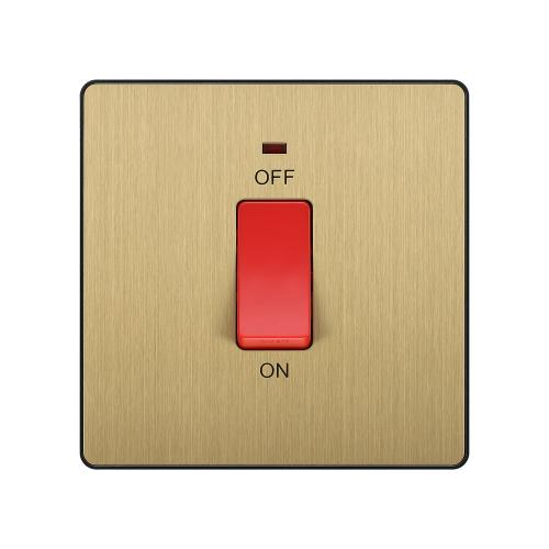 Total Isolation for High-Power Appliances – Sleek Satin Brass with LED