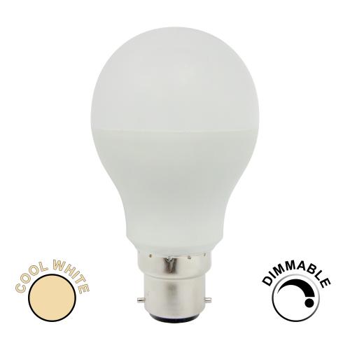 Dimmable 8.5W LED BC GLS Bulb – 4000K Cool White Clarity