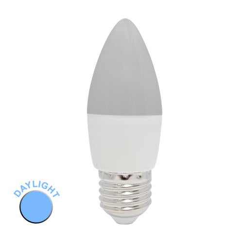 Versatile 4.5W ES Opal LED Daylight Candle Bulb – 40W Equivalent E27 Cap