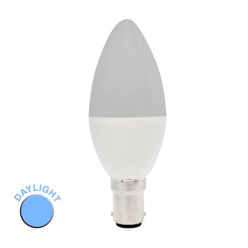 Compact 4.5W SBC Opal LED Daylight Candle Bulb – 40W Equivalent E14 Cap