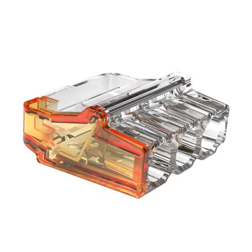 Q-Crimp 3 Port Push In Wire Connectors QP3242O2 – Box of 100