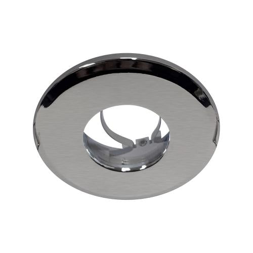 Satin Chrome IP65 Shower Downlight – Elegant Moisture-Resistant Fitting