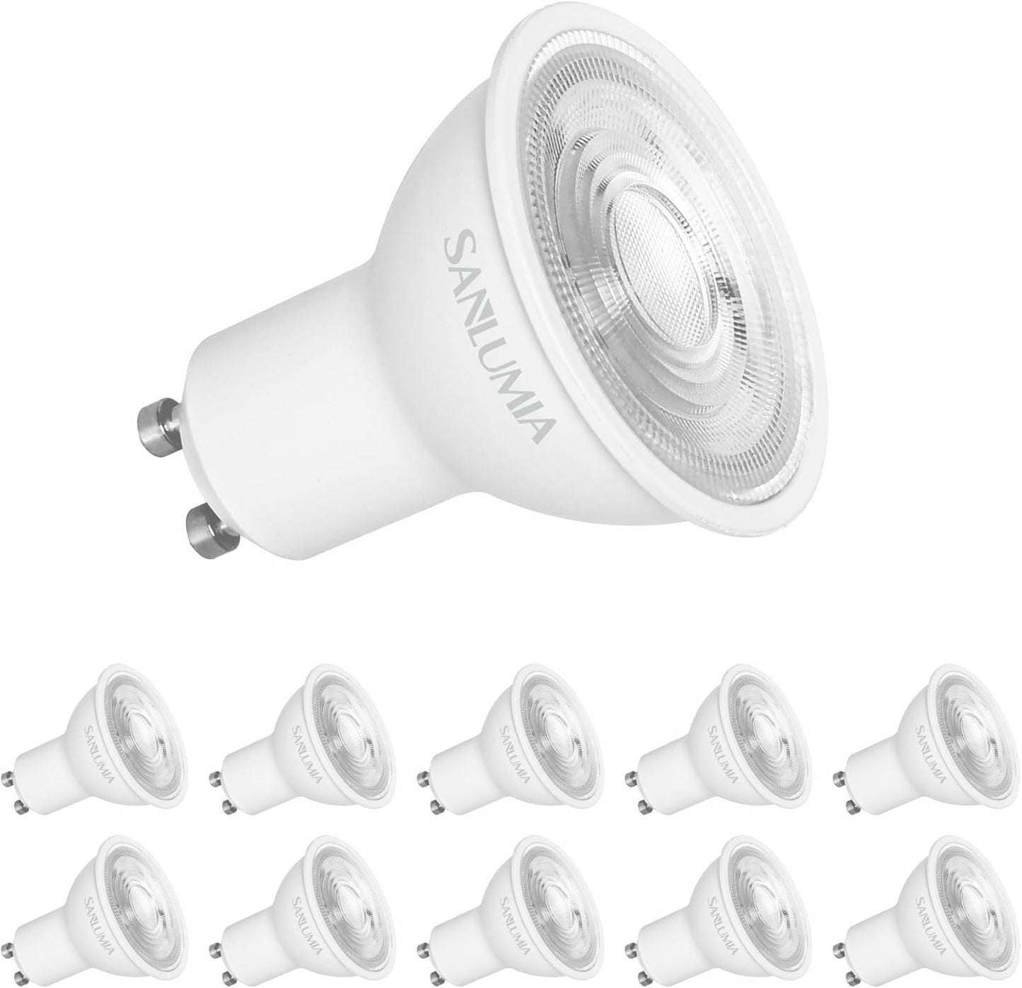SSM ELECTRIC GU10 LED Bulbs 5W Cool White 6400K - Pack of 10