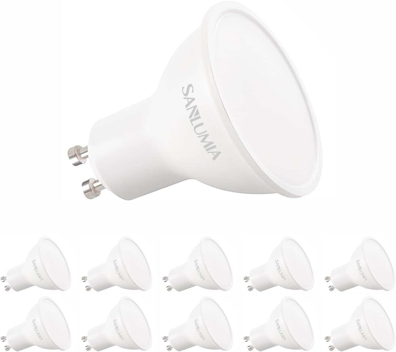 SSM ELECTRIC GU10 LED Bulbs 5W Warm White 3000K - Pack of 10