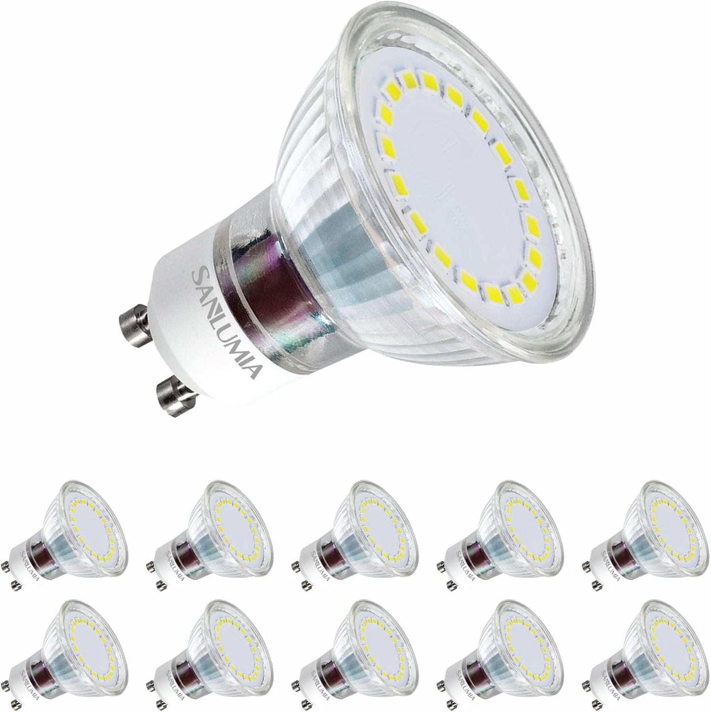 SSM ELECTRIC GU10 LED Bulbs 5W Natural White 4000K - Pack of 10