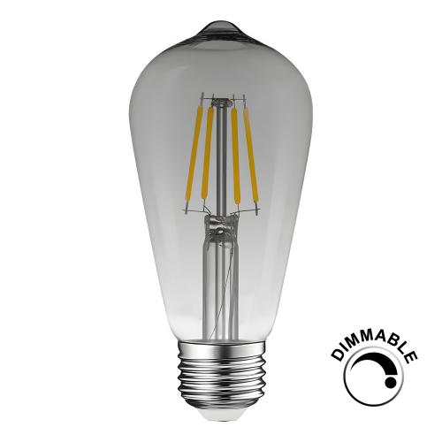 Sophisticated Dimmable 3.7W ST64 ES LED Filament Bulb – Smokey Cool White