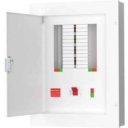 Live TPN08-250 8 Way Distribution Board – 3 Phase TP&N 250A Power Panel