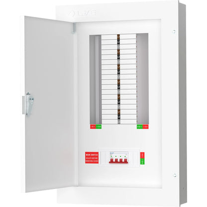 Live TPN12-125 12 Way Distribution Board – 3 Phase TP&N 125A Incomer