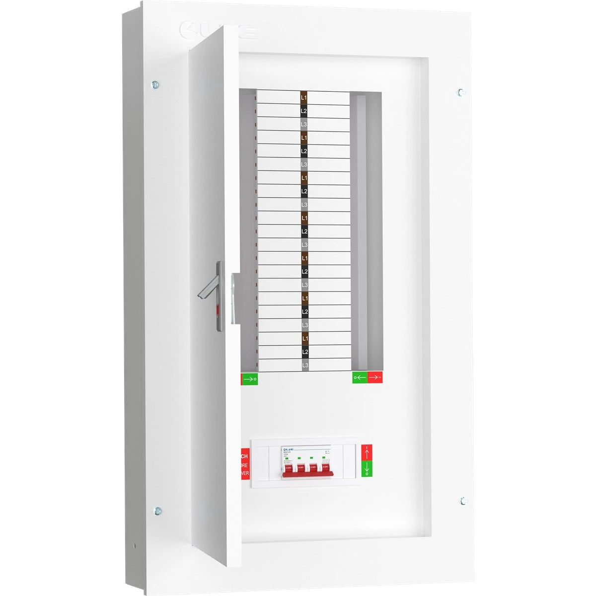 Live TPN14-125 14 Way Distribution Board – 3 Phase TP&N 125A Incomer