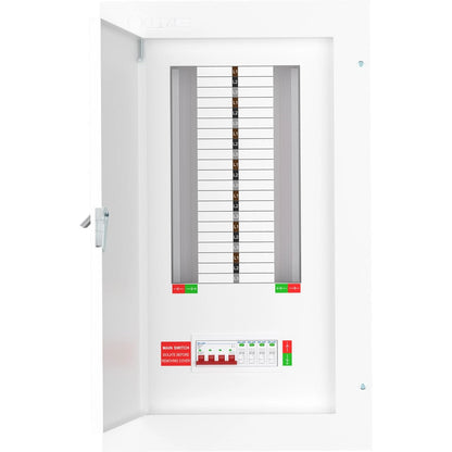 Live TPN14-125S 14 Way Distribution Board with SPD – 3 Phase TP&N 125A