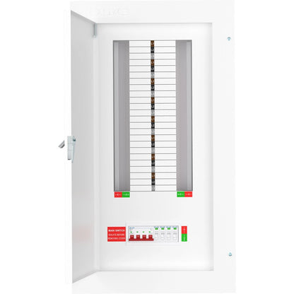 Live TPN16-125S 16 Way Distribution Board with SPD – 3 Phase TP&N 125A