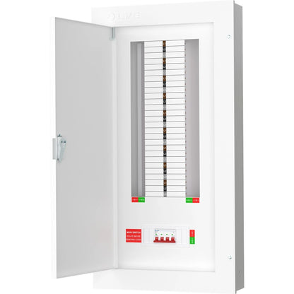 Live TPN18-125 18 Way Three Phase TP&N 125A Distribution Board