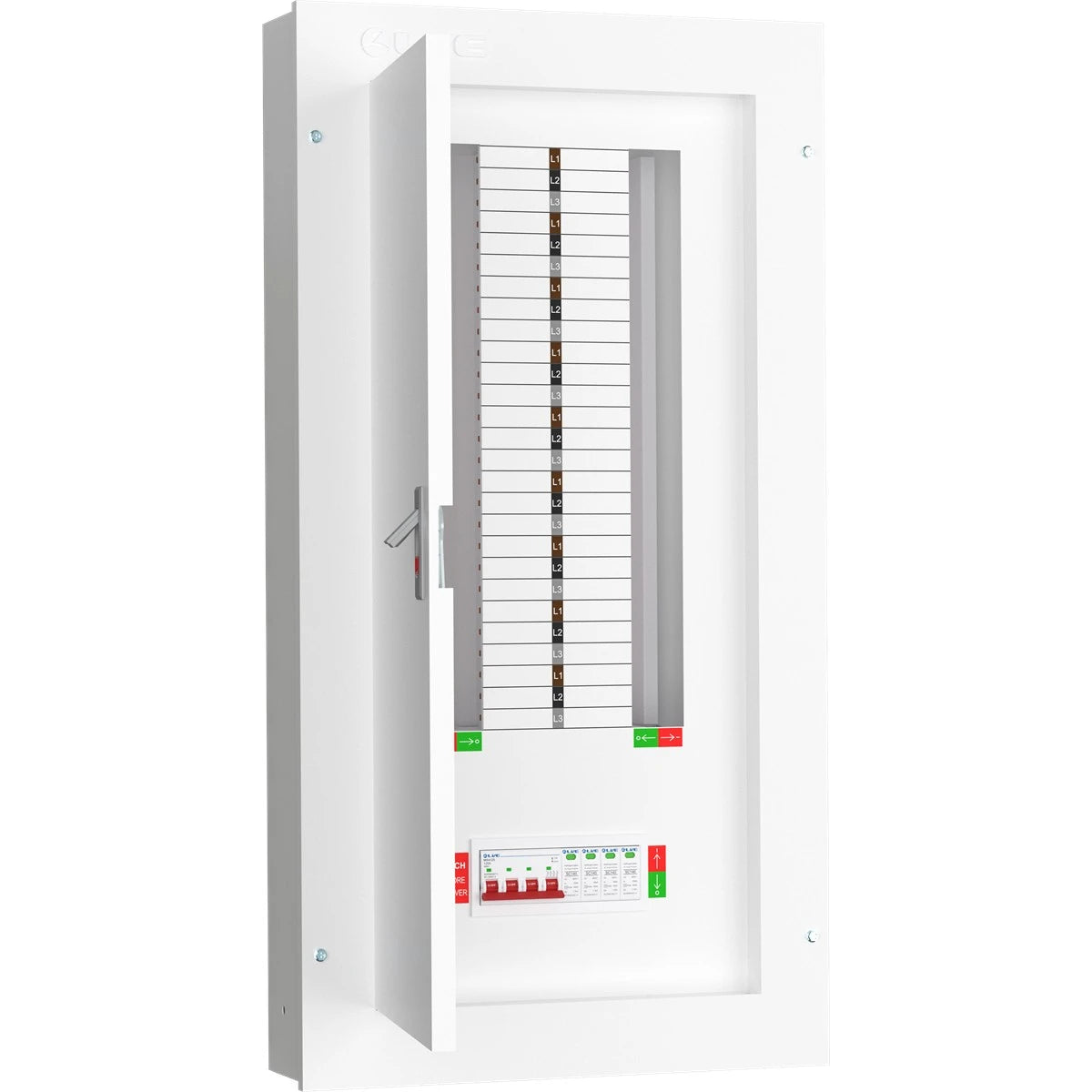 Live TPN18-125S 18 Way TP&N 125A Distribution Board with SPD