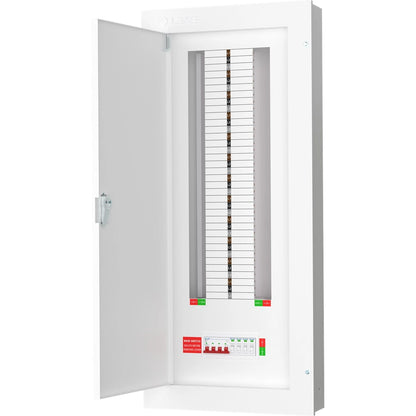 Live TPN24-125S 24 Way TP&N 125A Distribution Board with SPD