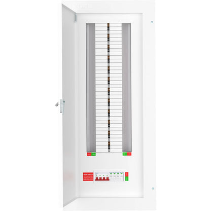 Live TPN24-125S 24 Way TP&N 125A Distribution Board with SPD