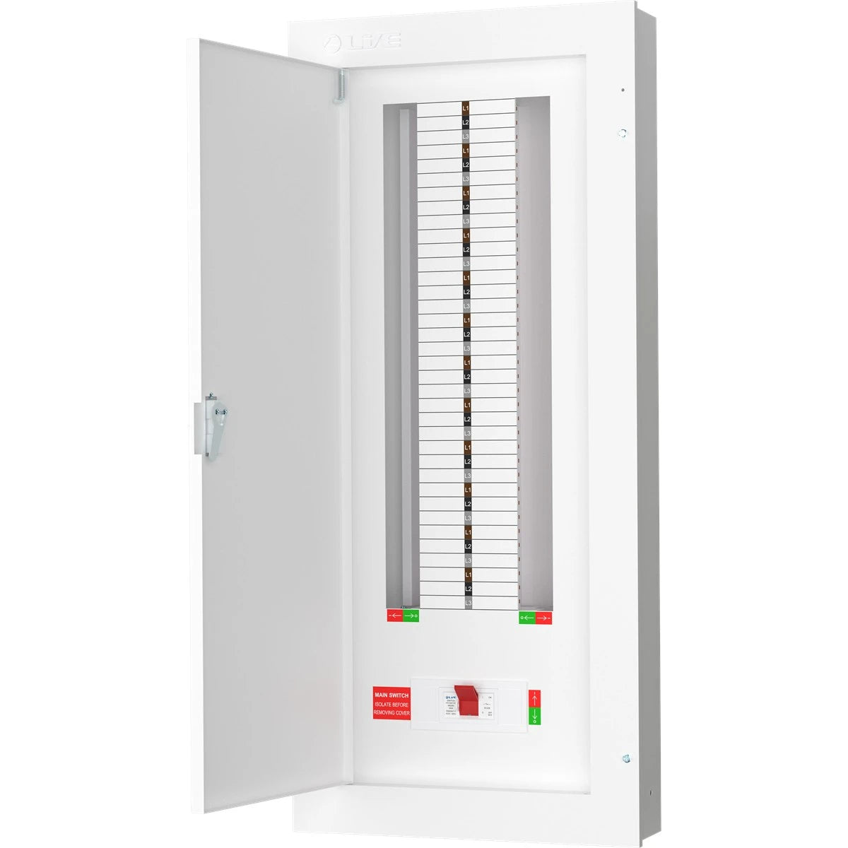 Live TPN24-250 24 Way TP&N 250A Three Phase Distribution Board