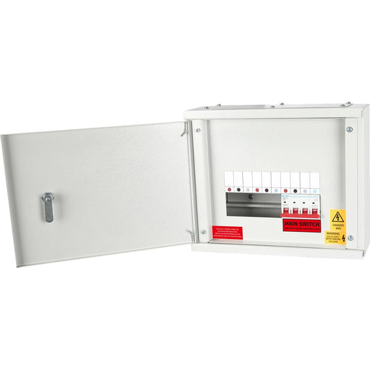 Live TPNH02-100 2 Way Horizontal TP&N 100A Distribution Board