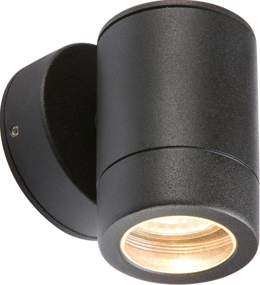 Knightsbridge WALL1BK Lightweight Fixed GU10 Wall Light Black