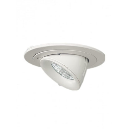 10W Dimmable Form Tilt Recessed Indoor Ceiling Gimbal Down Light – White Finish