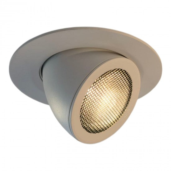 38W LED Tilt Recessed Ceiling Light – Adjustable CCT Indoor Retail Display Downlight with Angled Beam & Switchable Color Temperature